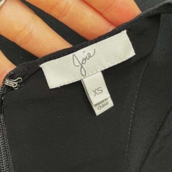 Joie Black Silk Racerback Tank Top - Picture 4 of 6